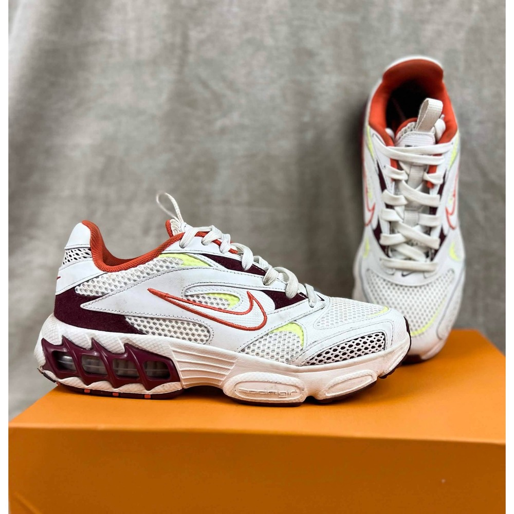 Nike Air Zoom Spiridon Cage 2 White Track Red Gold CW3876-600 Women's Size 7.5